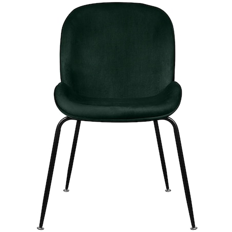 Krzesło tapicerowane welurowe do salonu jadalni zielone