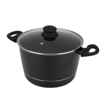 GARNEK ROYAL 24cm GALICJA tradycyjny czarny do gotowania zupa 5,6 L wysoki