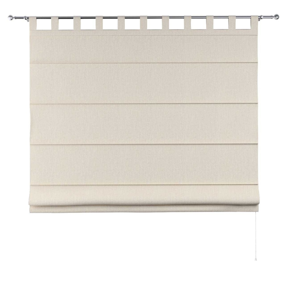 Roleta rzymska Verona, połyskujące geometryczne wzory na tle w kolorze ecru, Imperia Premium