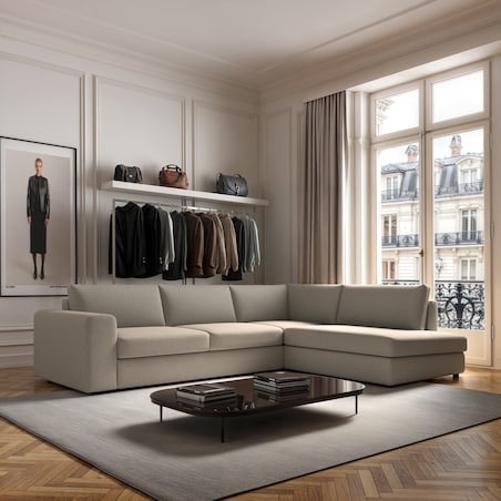 Sofa narożna prawa Baga beżowa