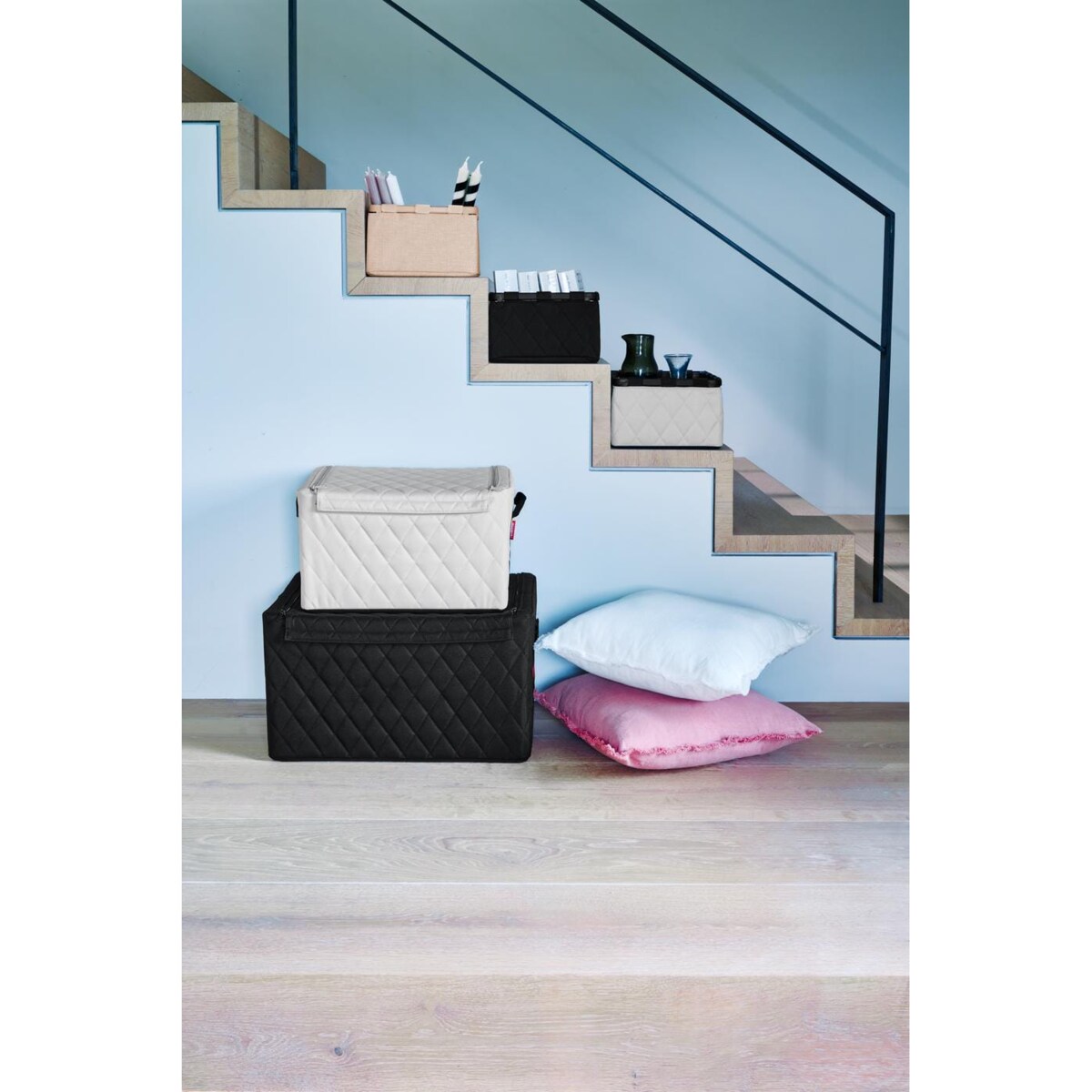 Pudełko STORAGEBOX M, rhombus light grey