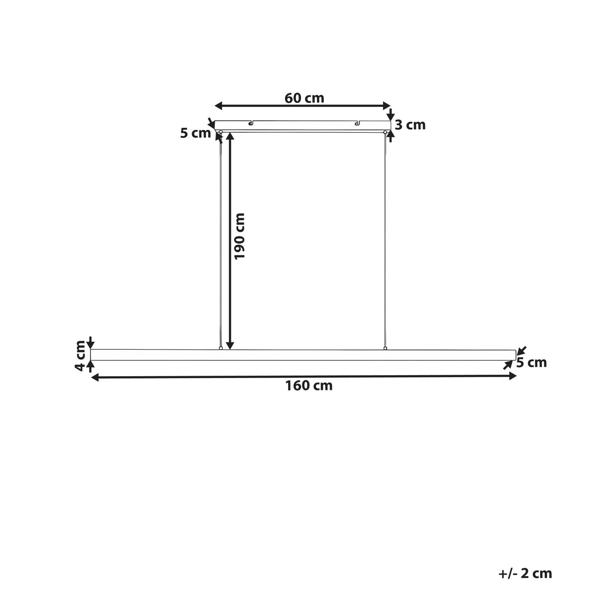 Lampa wisząca LED BADDANA Metal Srebrny