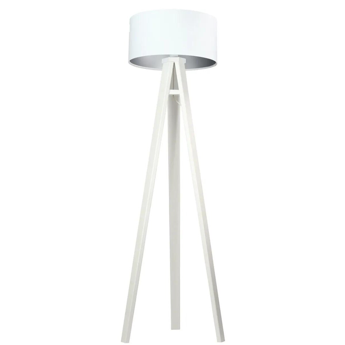 Lampa stojąca HOME 40 biała/srebrna/biała