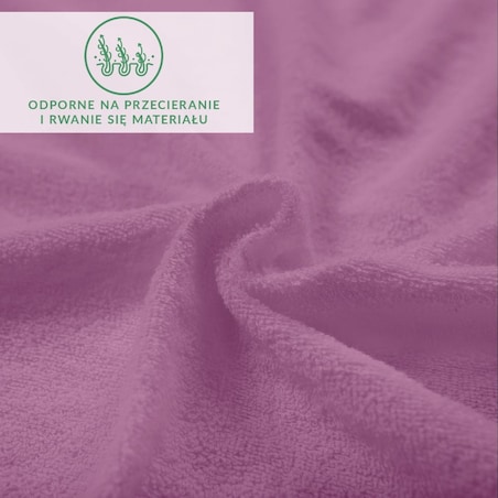 Prześcieradło frotte z gumką 90x200 kolor jasny fiolet