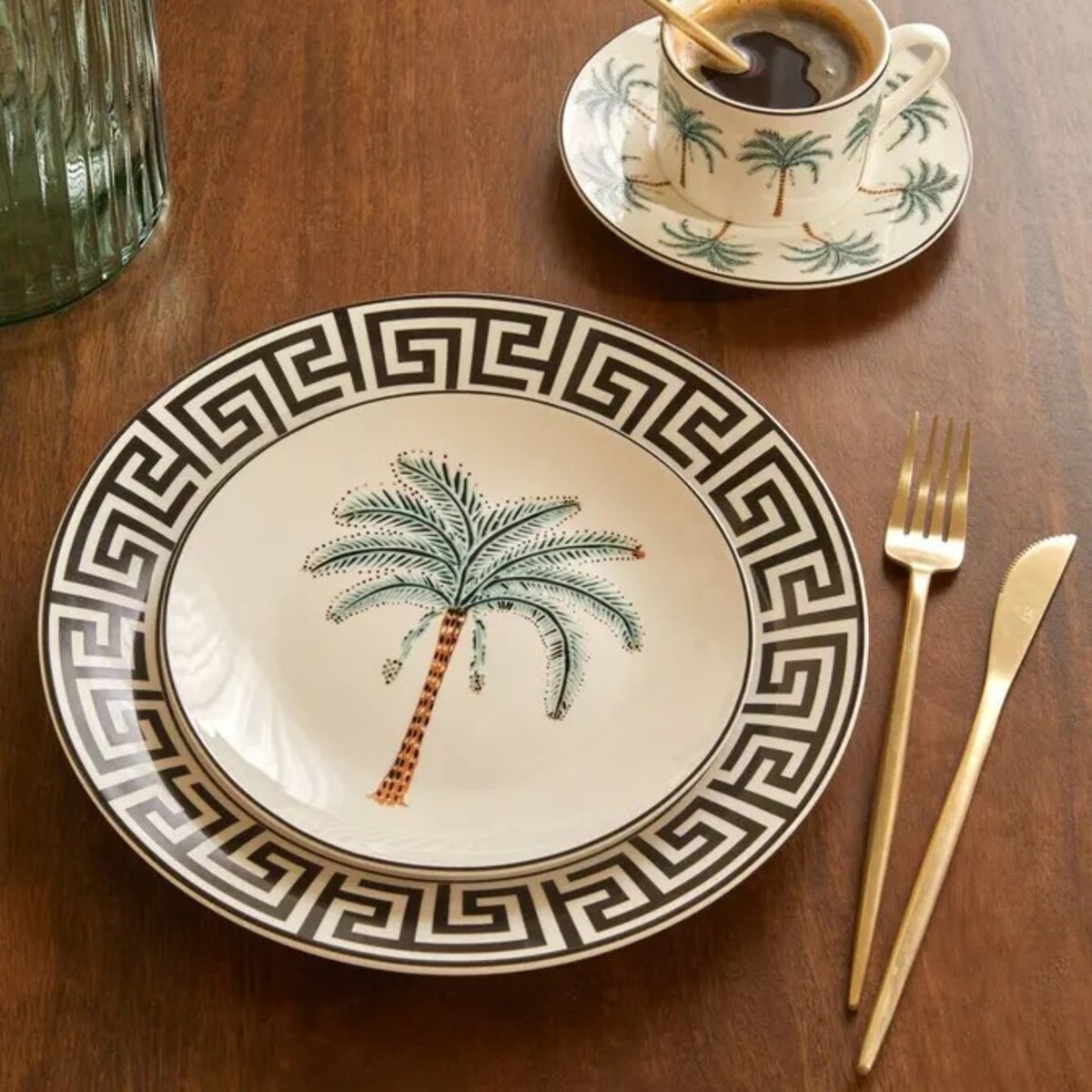 Komplet 6 porcelanowych talerzy deserowych Reso, 19 cm