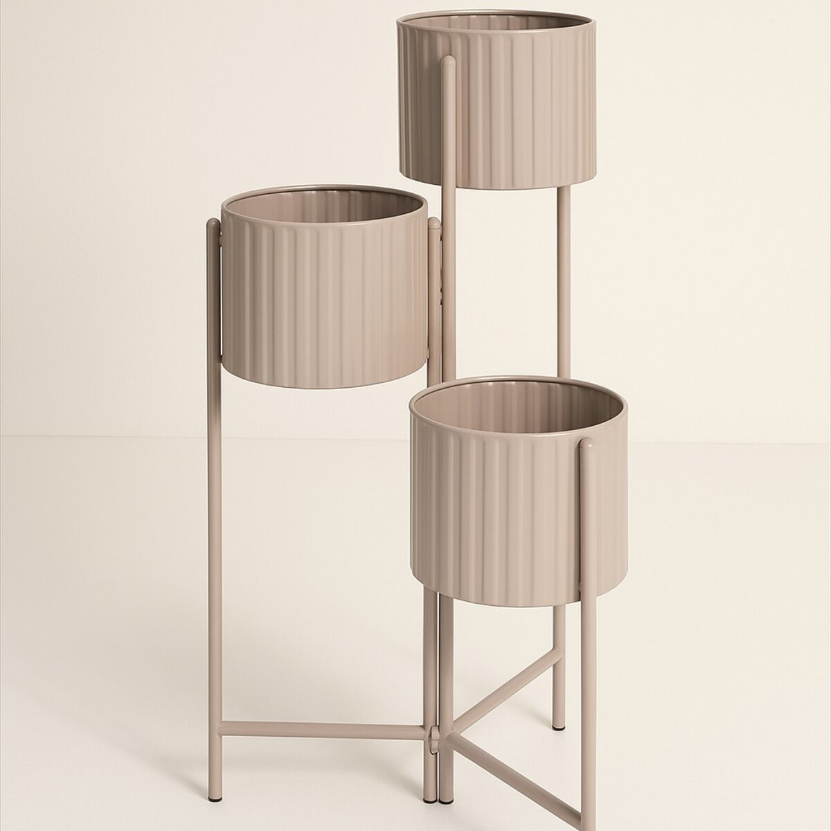 Kwietnik loftowy na 3 doniczki VIKO, metalowy