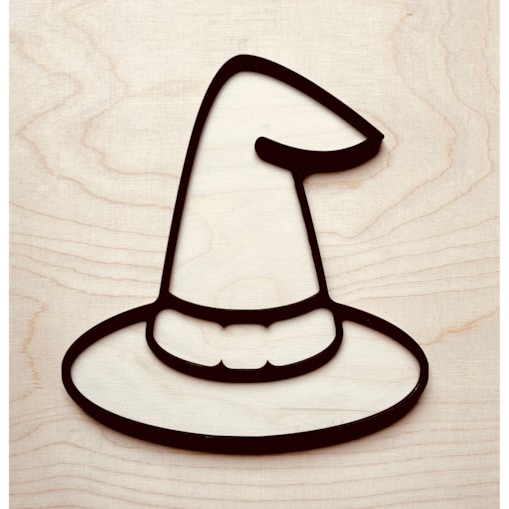 Sensoryczna wysypywanka drewniana KAPELUSZ CZAROWNICY Halloween Święto Dyni