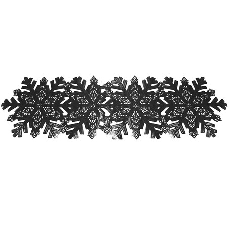 Nowoczesny Bieżnik Na Stół Świąteczny Dekoracja Do Jadalni Kuchni 90X35 Cm Czarny