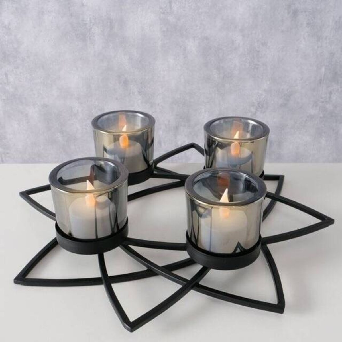 Świecznik - stroik metalowy 8x30,5 cm cm PIOLO