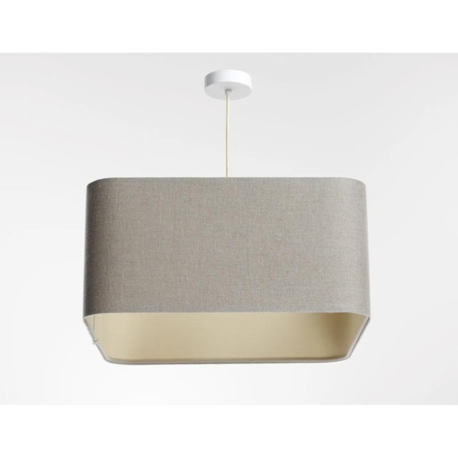 Lampa wisząca KWADRO LEN 001-40w30 jasna beżowa