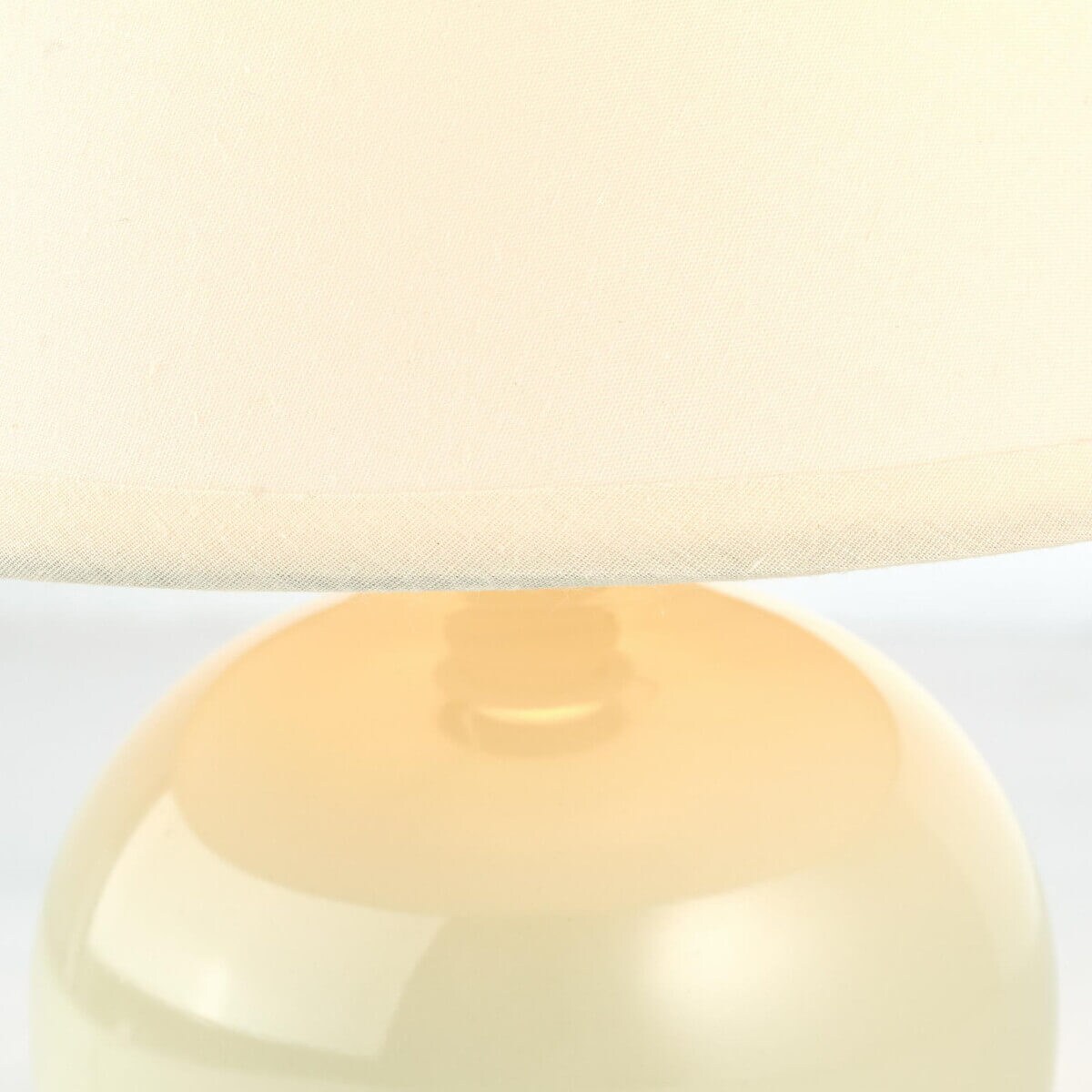 Abażurowa lampka stołowa Primo 61047/28 Brilliant ceramiczna beżowy