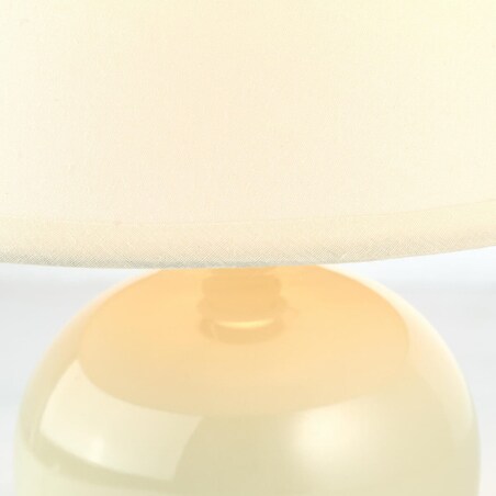 Abażurowa lampka stołowa Primo 61047/28 Brilliant ceramiczna beżowy