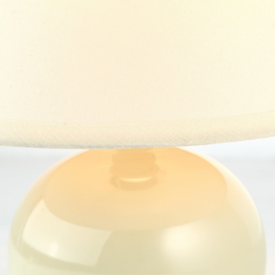 Abażurowa lampka stołowa Primo 61047/28 Brilliant ceramiczna beżowy