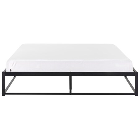 Łóżko metalowe 160 x 200 cm czarne VIRY