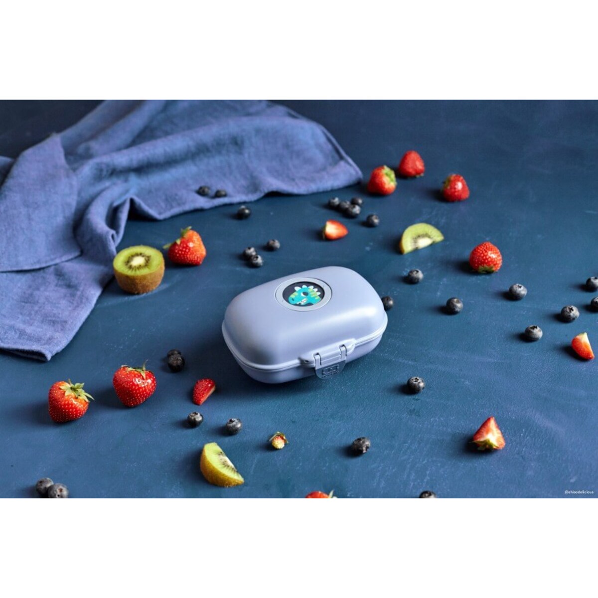 Lunchbox dziecięcy (niebieski) Gram, 14.8 x 7 x 11.4 cm, Monbento