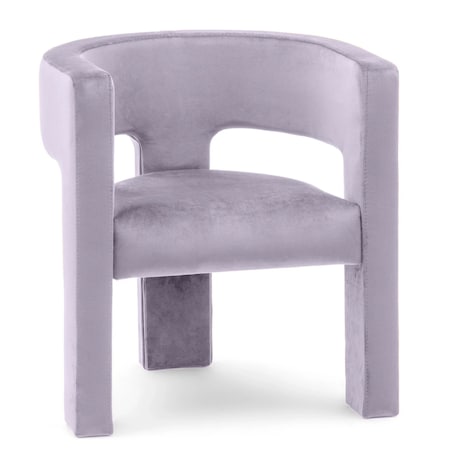 Fotel wypoczynkowy aksamitny liliowy Tiana