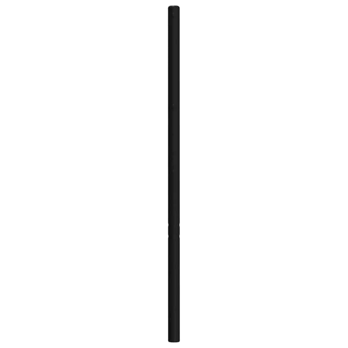 vidaXL Metalowe wymienne wezgłowie, czarne, 100 cm