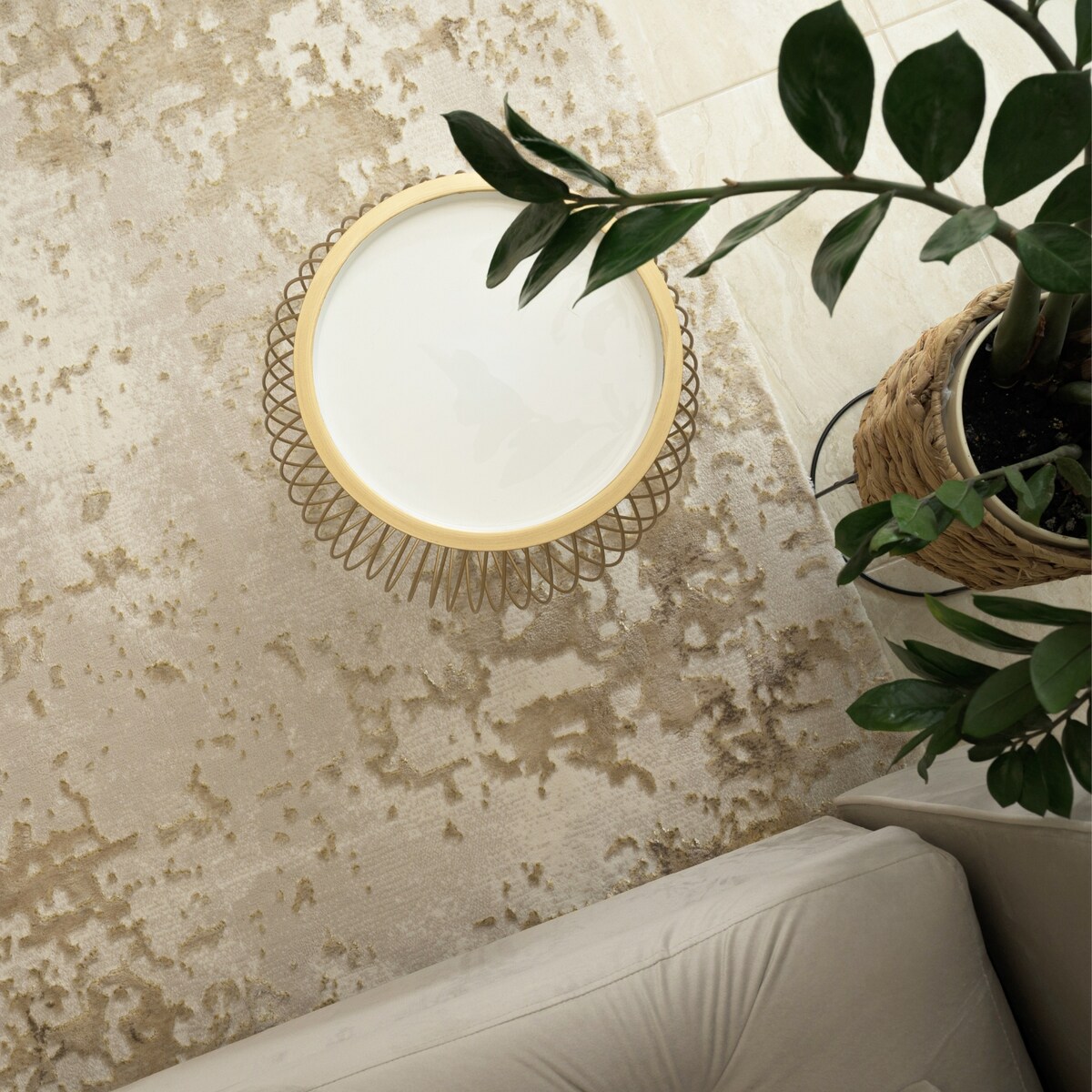 Dywan nowoczesny Studio 80x150 cm e-floor OEKO-TEX Przecierka beżowy