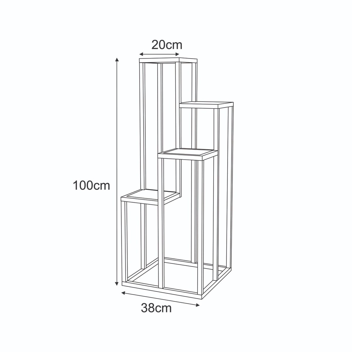 Meble dekoracyjne KS-50 KWIETNIK XL z serii KAJA HOME