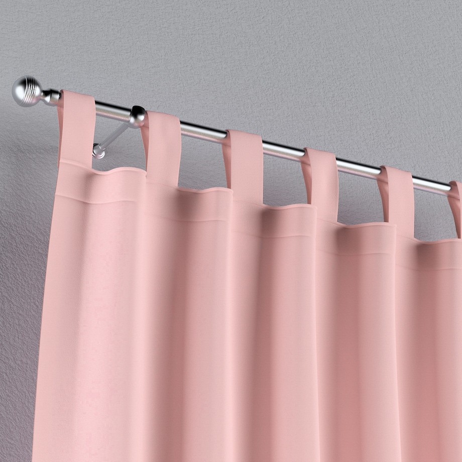 Zasłona na szelkach 1 szt. 130x260 pudrowy róż