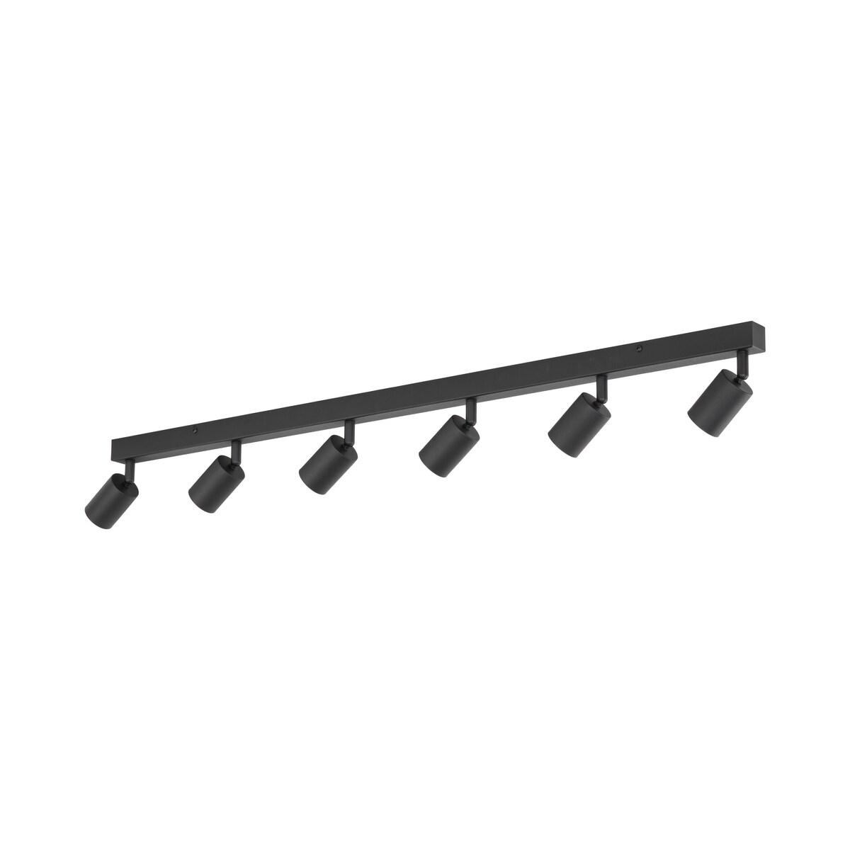 TK Lighting NEX Black 11370 lampa sufitowa listwa 6x GU10 czarna, regulowane spoty do salonu i kuchni