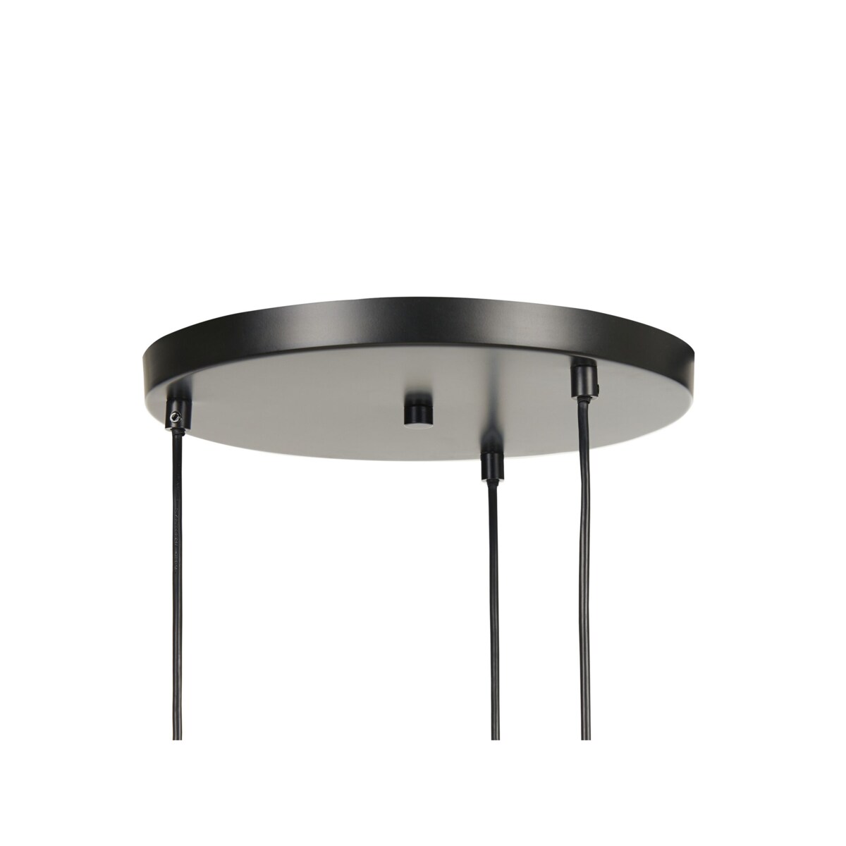 Lampa wisząca szklana 3-punktowa szara SHERRY