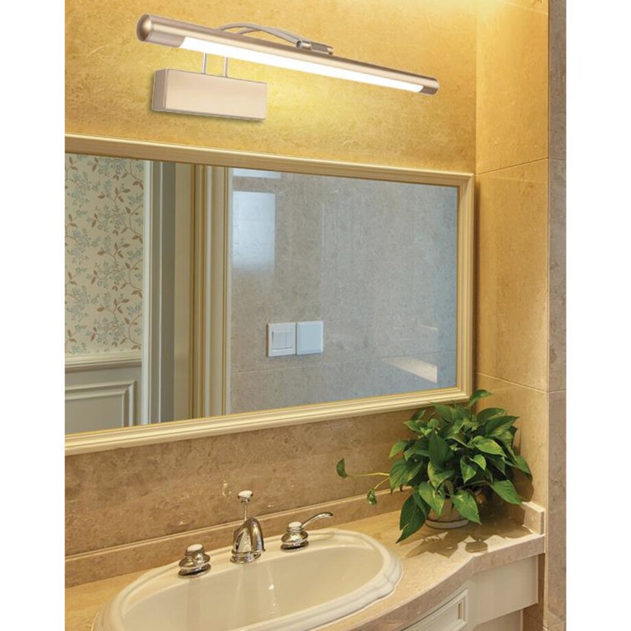 Galeryjka LAMPA ścienna RENOIR 21-69726 Candellux regulowana OPRAWA kinkiet LED 8W 4000K metalowy satyna złoty