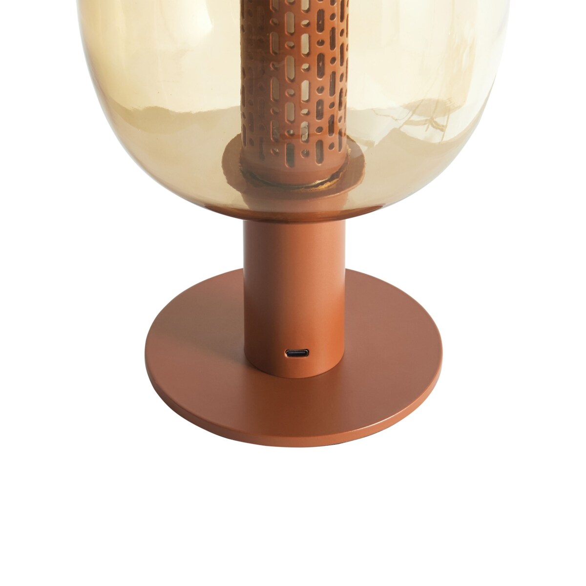 Bezprzewodowa lampa stołowa LED BOJO Ze ściemniaczem Metal Brązowy