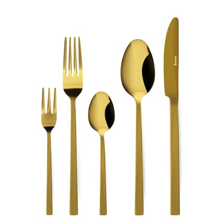Łyżeczka do herbaty Piano Shiny gold 3 sztuki zawieszka 30893