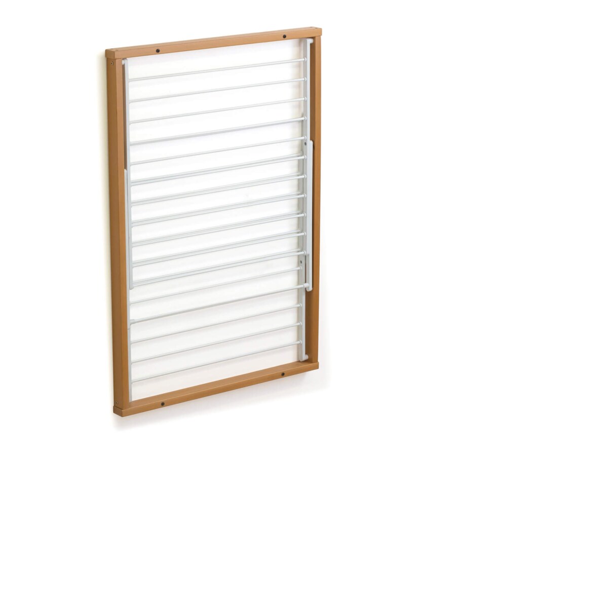 ARREDAMENTI KORAL Naścienna suszarka na pranie - 98 x 69 cm, Brązowy