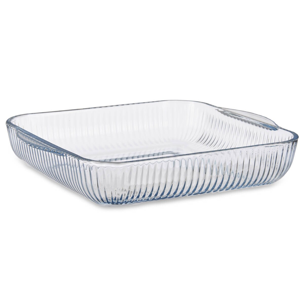 Naczynie do zapiekania dla jednej osoby, ryflowane szkło