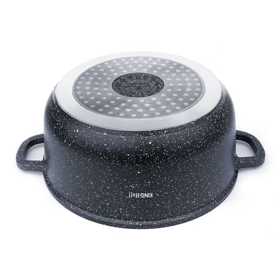 Garnek z powłoką marmurową 2.3L 20cm indukcja gaz KINGHOFF