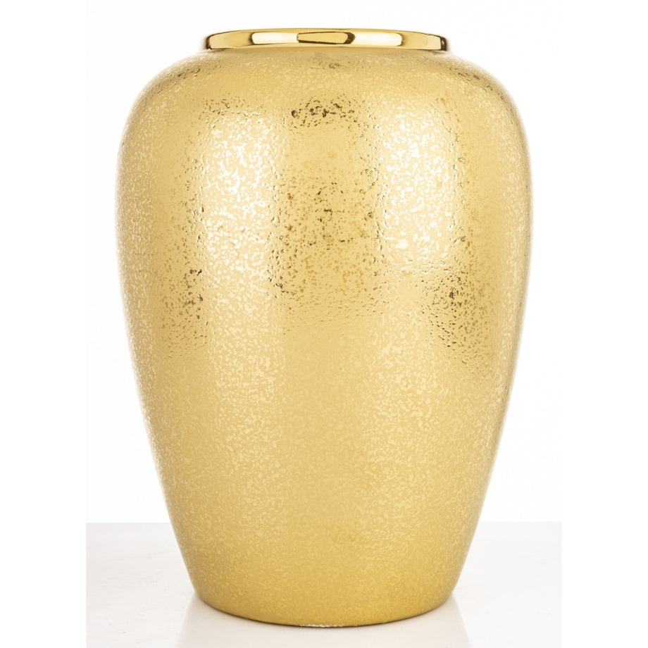 Wazon ceramiczny 28x18x18 cm MEEKE złoty