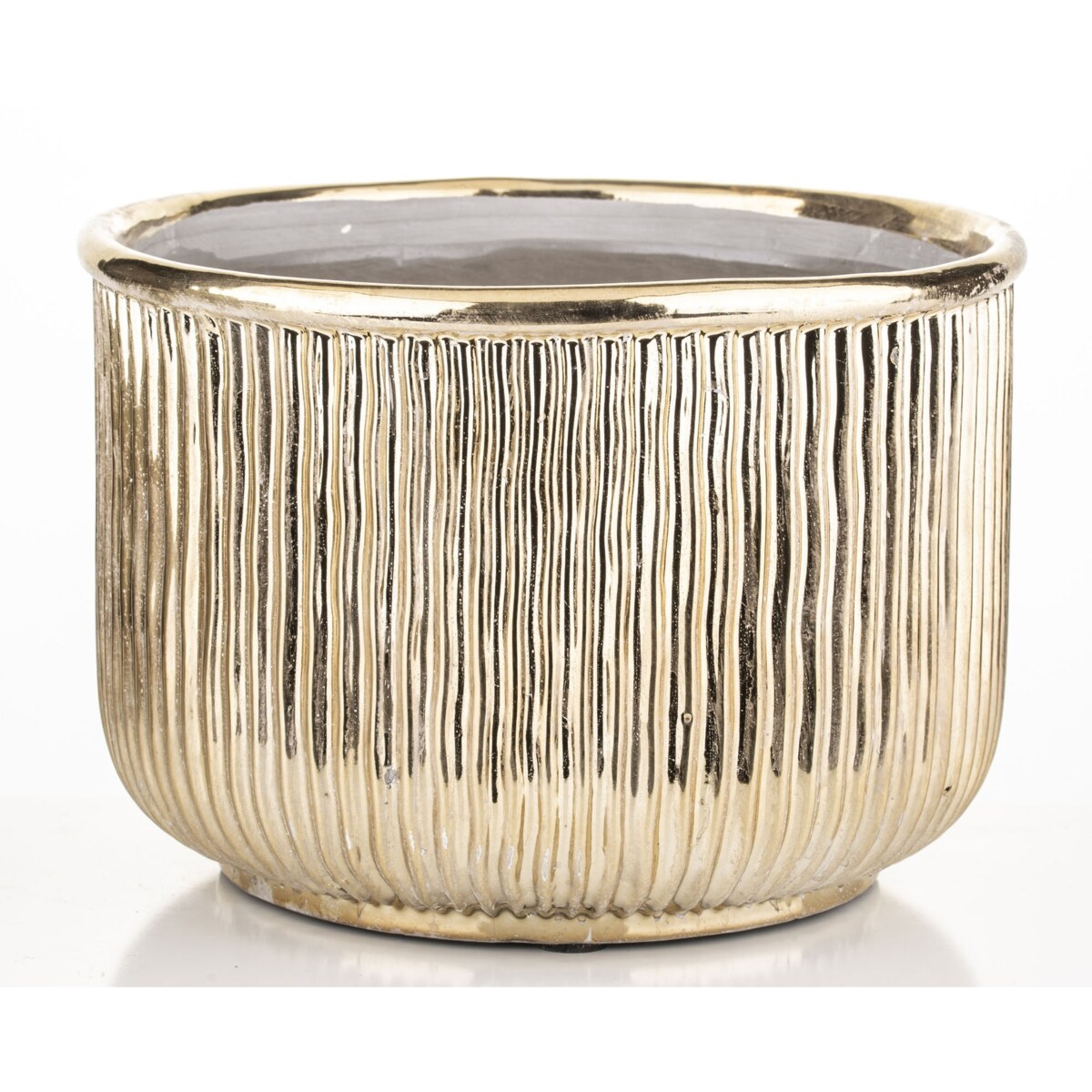 Osłonka kamionkowa 18x26x26 cm FICTILIS niska i pękata