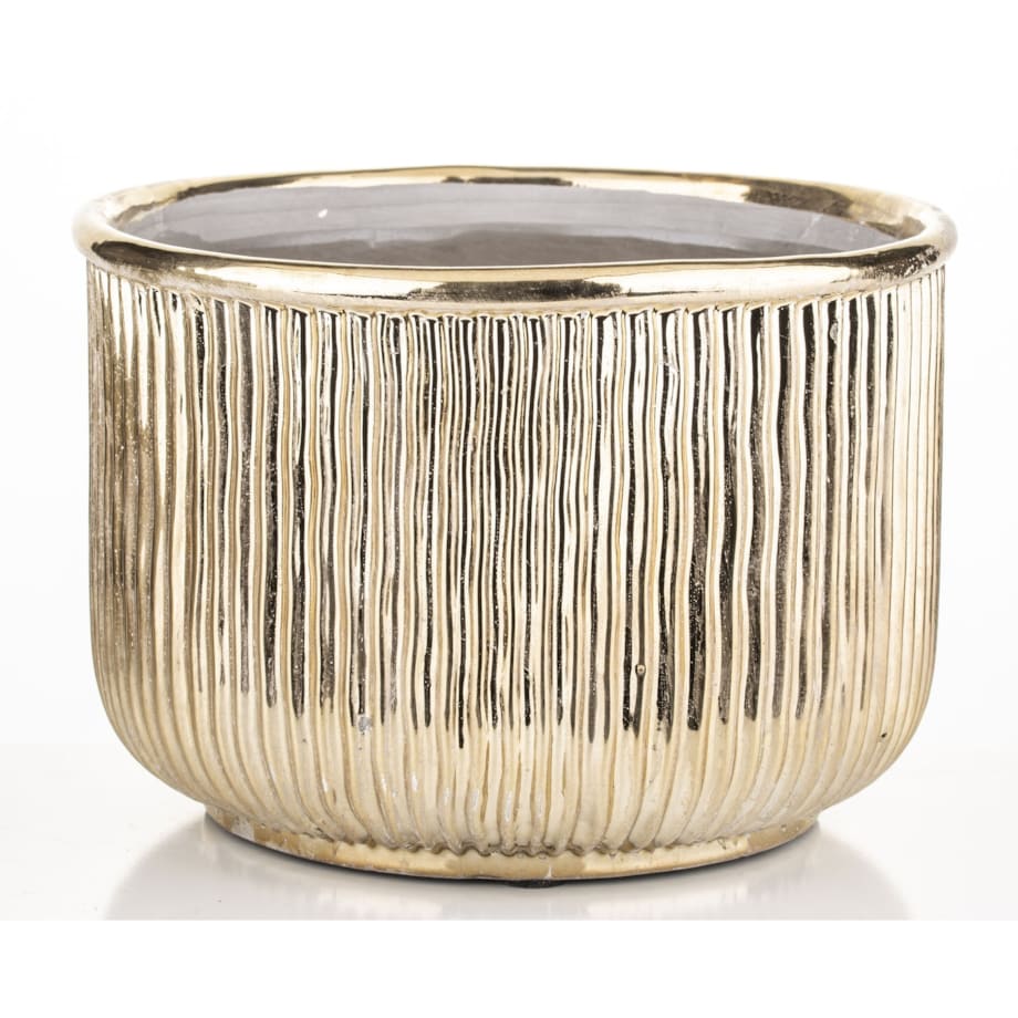 Osłonka kamionkowa 18x26x26 cm FICTILIS niska i pękata