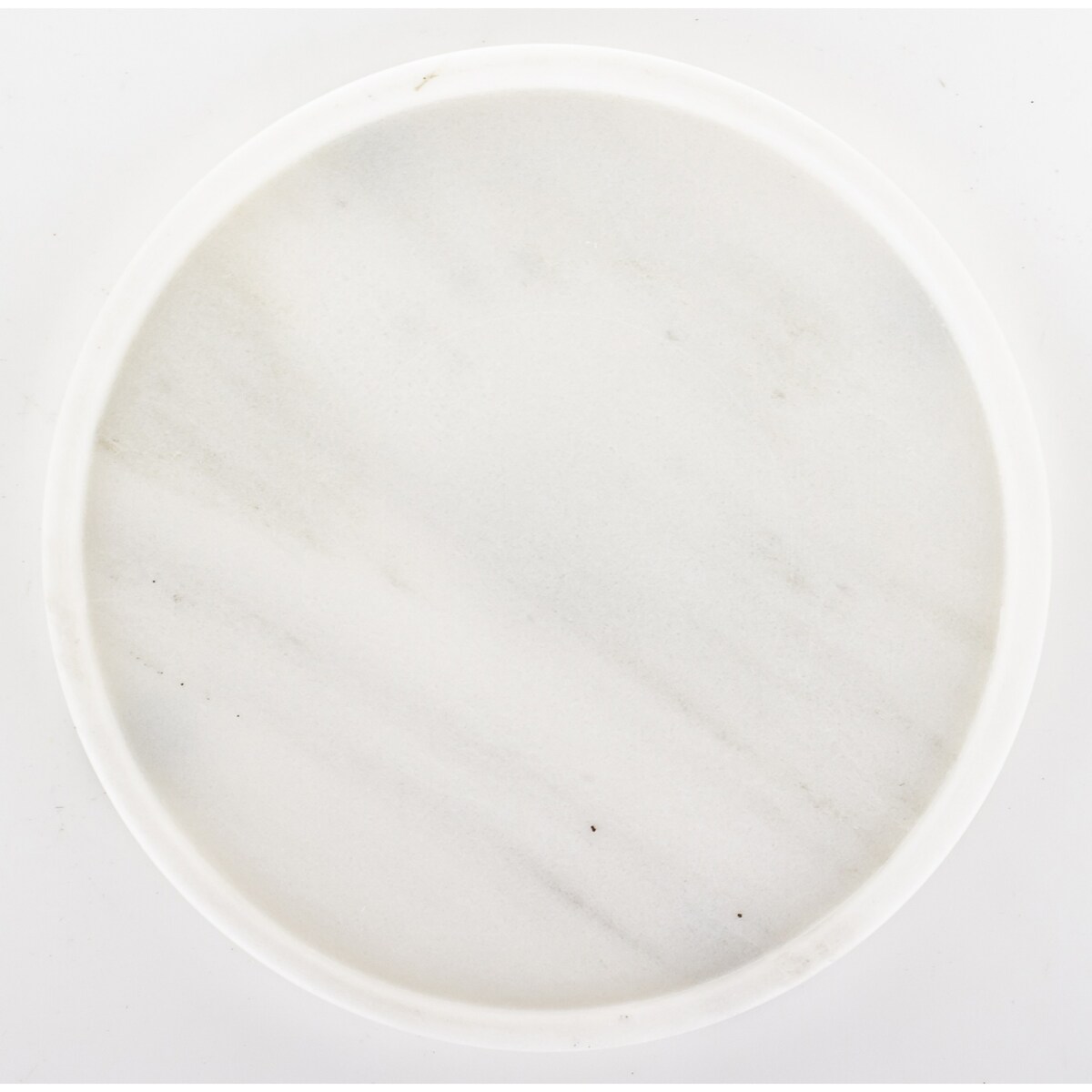 Taca dekoracyjna okrągła marmurowa 25x25 cm TREI