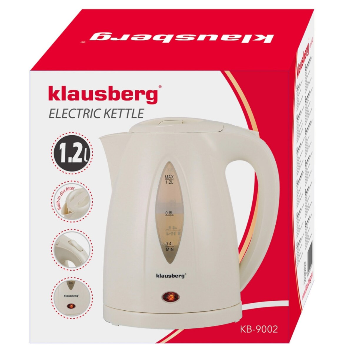 Klausberg czajnik elektryczny 1,2l 66079