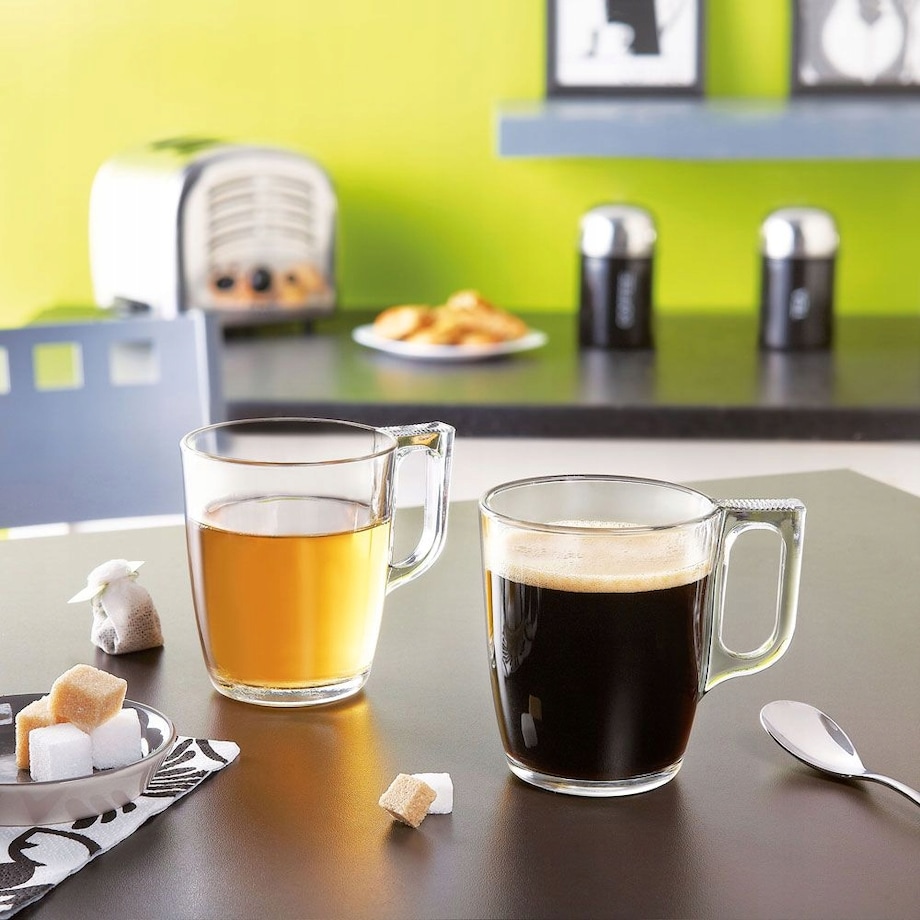 FILIŻANKA SZKLANKA 6x 90 ml espresso kawa mała LUMINARC na napoje zioła