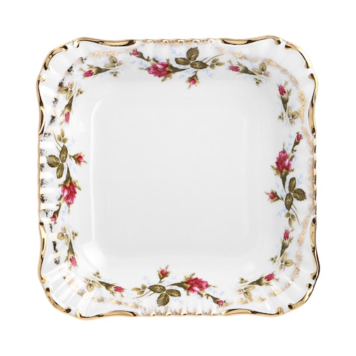 Salaterka kwadratowa 24 cm Iwona Złota Róża B013
