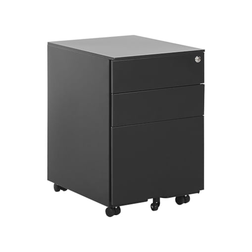 Szafka biurowa metalowa czarna CAMI