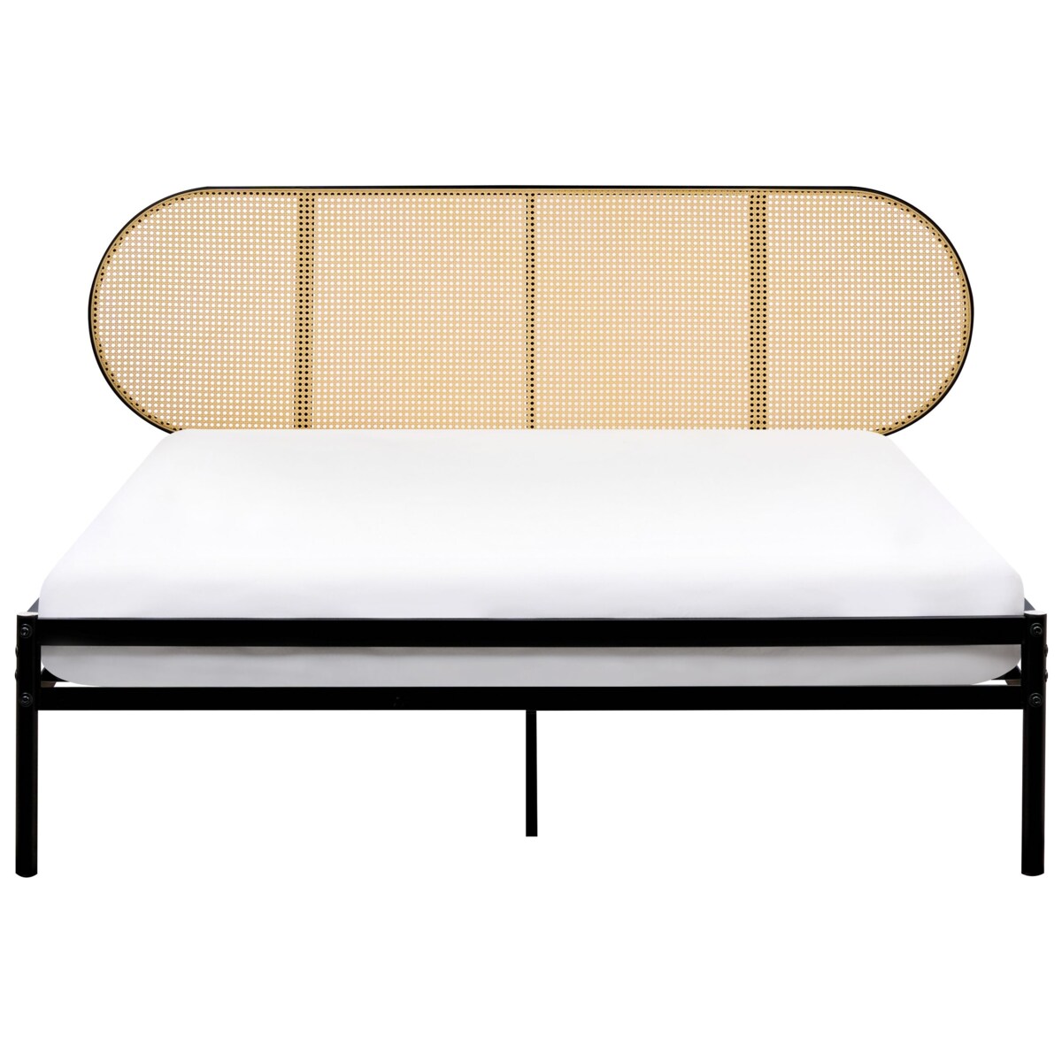 Łóżko Metal BOULIN 160 x 200 cm Czarny