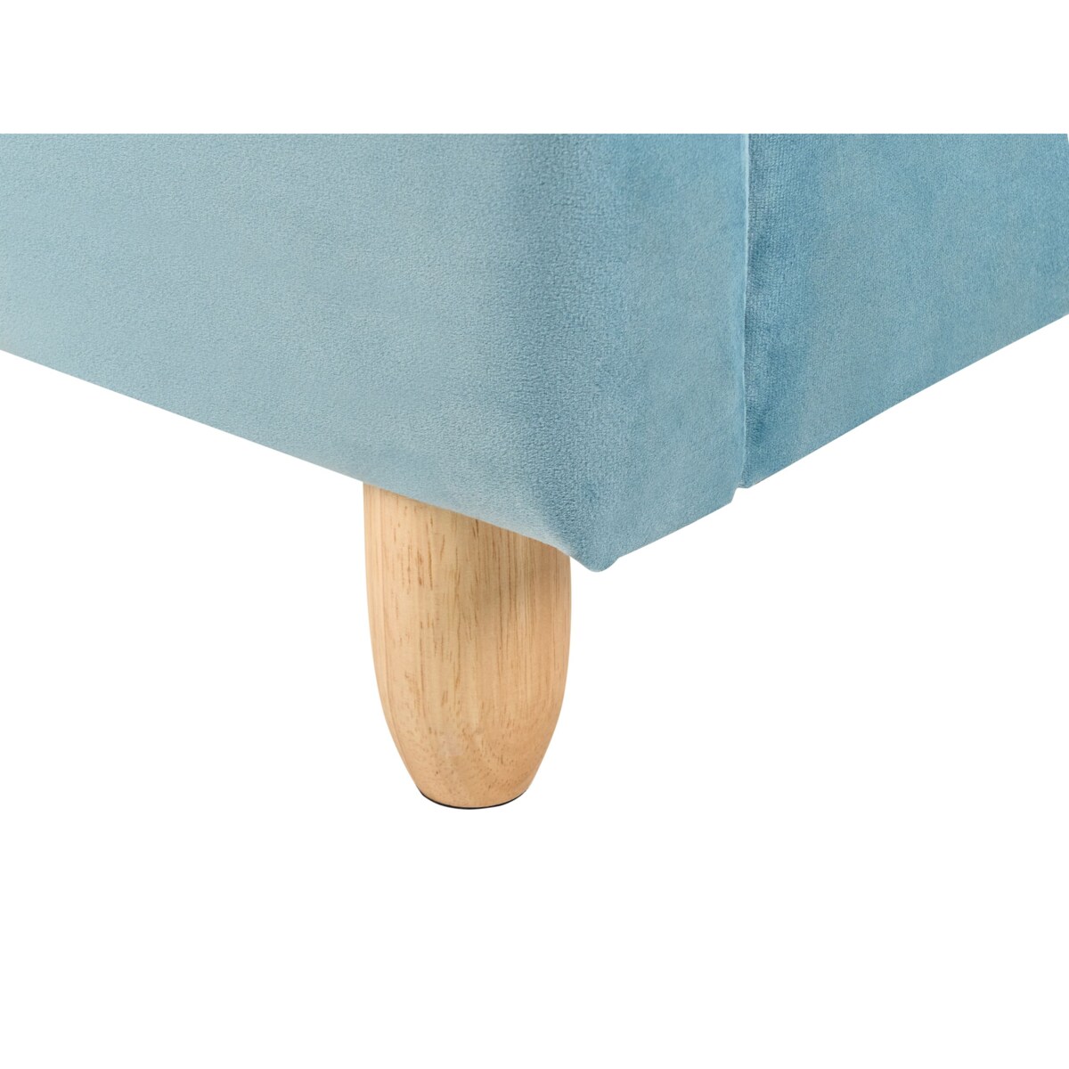 Łóżko dziecięce Miś Welur MAILLES 90 x 200 cm Niebieski