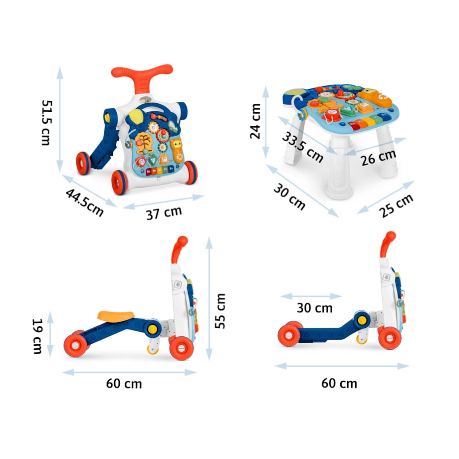 Jeździk dla dziecka interaktywny stolik edukacyjna Ricokids