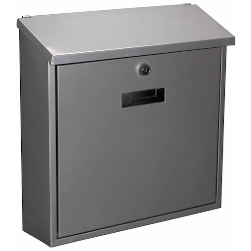 Perel Skrzynka na listy Monaco, srebrna, BG30003