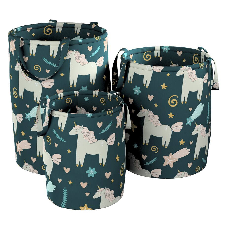 Kosz na zabawki Tobi, niebieski, 40x50cm, Magic Collection