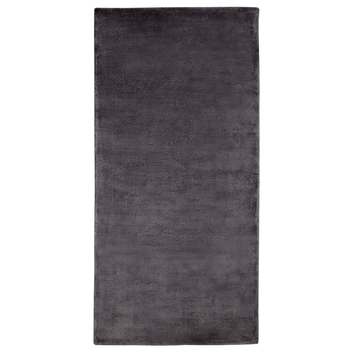 Dywan z wiskozy 80 x 150 cm ciemnoszary GESI II