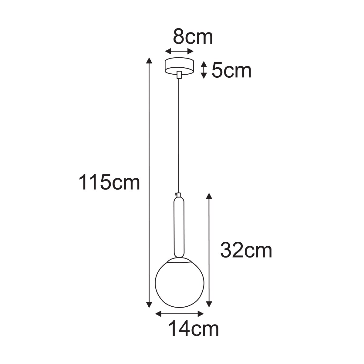 Lampa wisząca K-5865 z serii YUKI