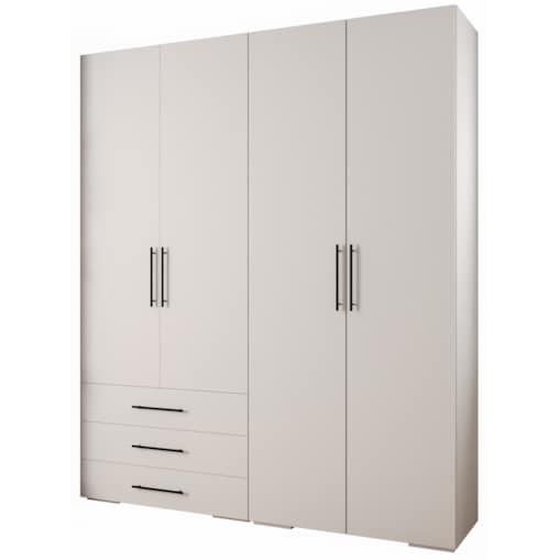 Garderoba wysoka do przedpokoju INOVA 3 Z15 biały+czarny