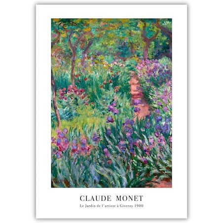 plakat monet le jardin 50x70