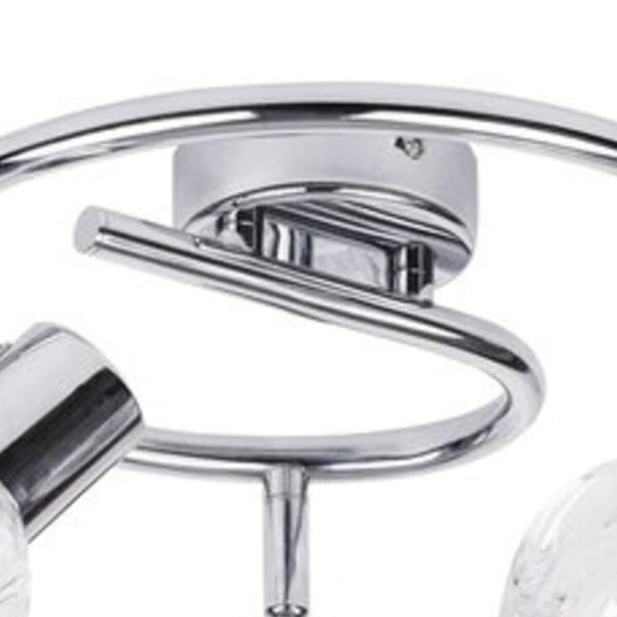 Okrągły plafon salonowy Lauren 6093 Rabalux potrójna szklana chromowana